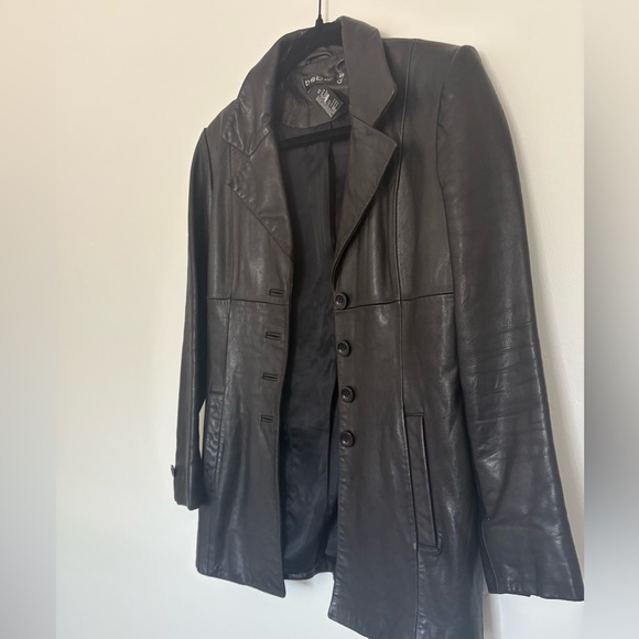 BEBE vintage leather jacket coat XS - Picture 2 of 8
